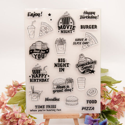 Inlovearts Food and Drink Clear Stamps
