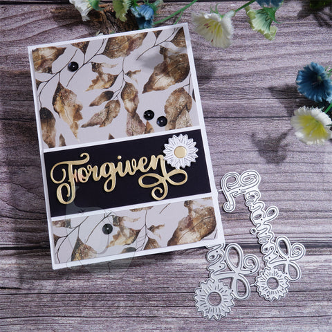 Inlovearts "Forgiven, Amen" with Daisy Cutting Dies