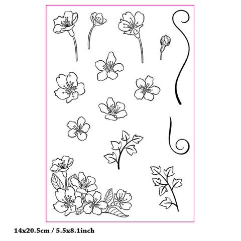 Inlovearts Fresh Flowers Clear Stamps