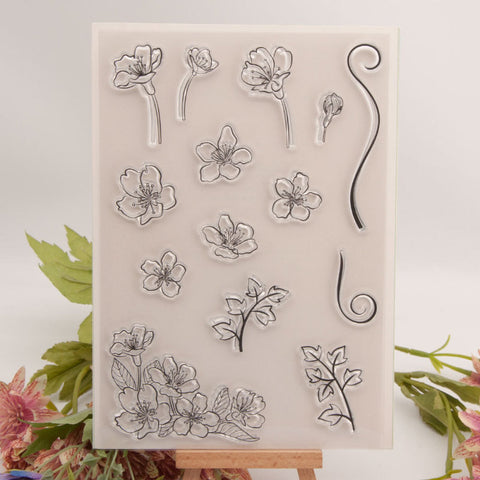 Inlovearts Fresh Flowers Clear Stamps