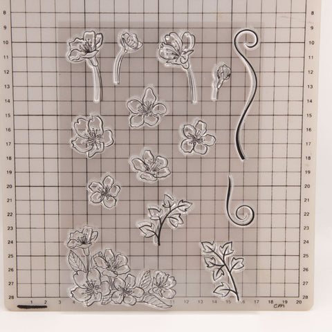 Inlovearts Fresh Flowers Clear Stamps