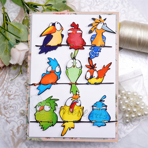 Inlovearts Funny Birds Cutting Dies