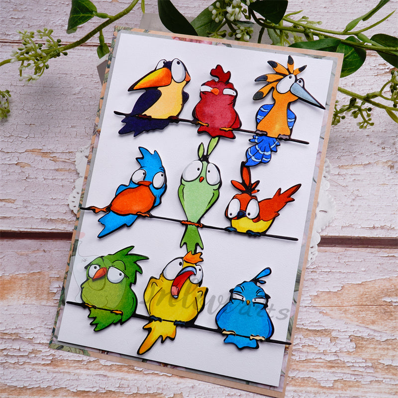 Inlovearts Funny Birds Cutting Dies