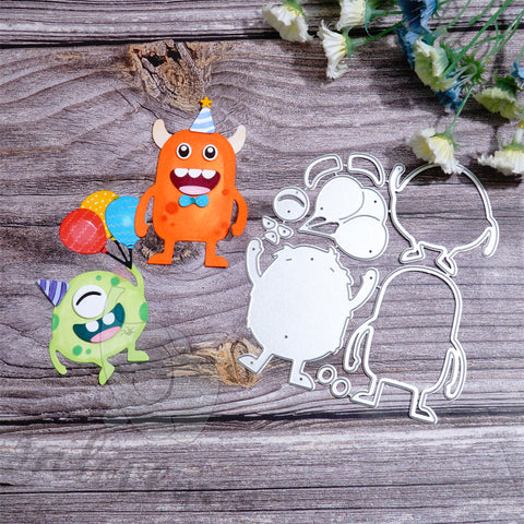 Inlovearts Funny Little Monster Cutting Dies