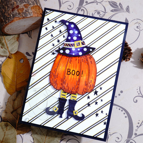 Inlovearts Funny Halloween Pumpkin Cutting Dies