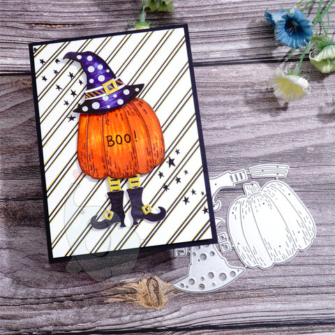 Inlovearts Funny Halloween Pumpkin Cutting Dies