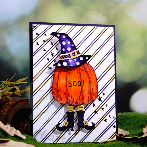 Inlovearts Funny Halloween Pumpkin Cutting Dies