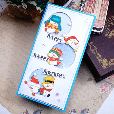 Inlovearts Funny Snowman Cutting Dies
