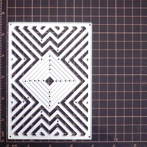 Inlovearts Geometric Pattern Background Board Cutting Dies