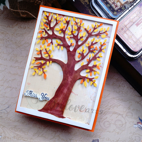 Inlovearts Giant Tree Background Board Cutting Dies