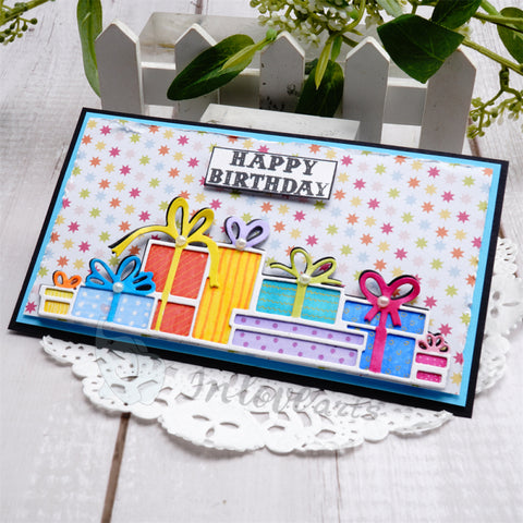 Inlovearts Gift Box Border Cutting Dies