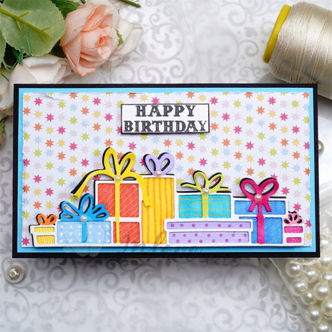 Inlovearts Gift Box Border Cutting Dies