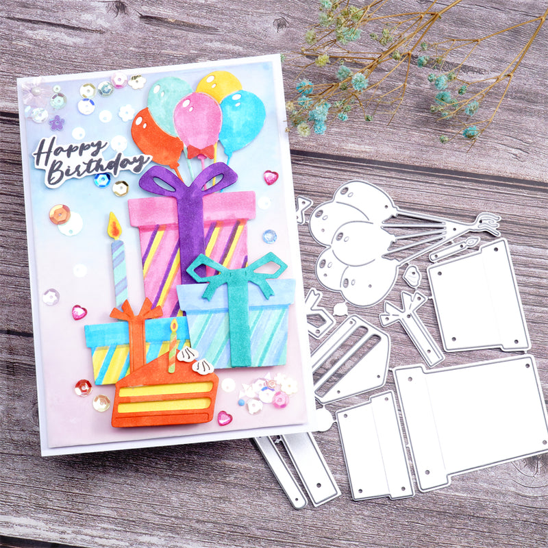 Inlovearts Gift Box and Balloon Cutting Dies