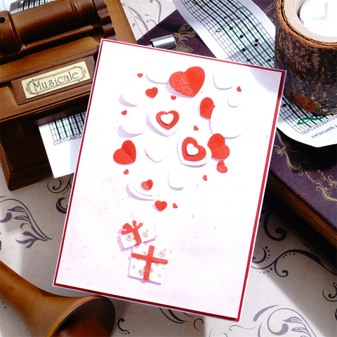Inlovearts Gift Box and Little Heart Cutting Dies