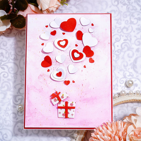 Inlovearts Gift Box and Little Heart Cutting Dies