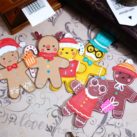 Inlovearts Gingerbread Man Couple Cutting Dies