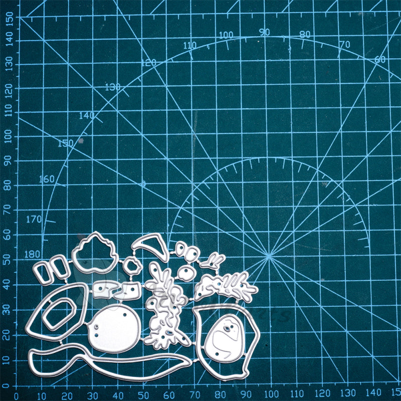 Inlovearts Girl Wearing Scarf Cutting Dies