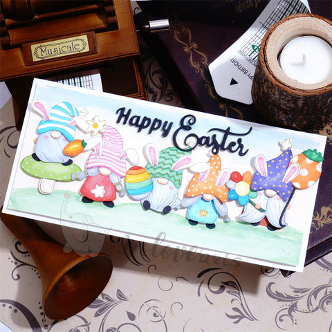 Inlovearts Gnome Celebrating Easter Cutting Dies
