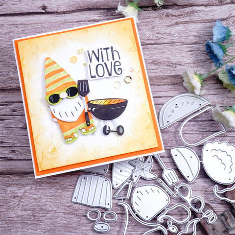 Inlovearts Gnome Go Outing Cutting Dies