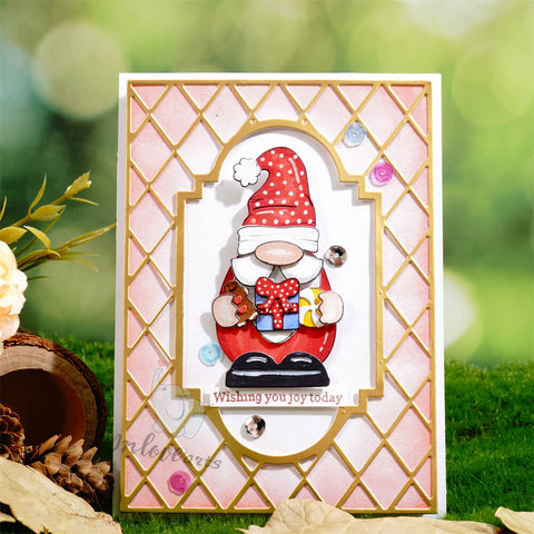 Inlovearts Gnome Holding Gifts Cutting Dies