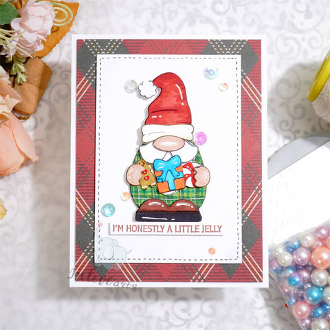 Inlovearts Gnome Holding Gifts Cutting Dies