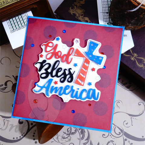 Inlovearts God Bless America Cutting Dies