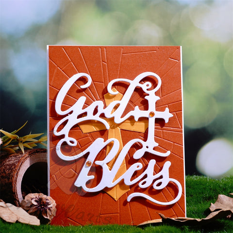 Inlovearts "God Bless" Word Cutting Dies