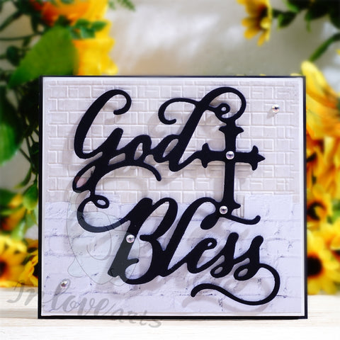 Inlovearts "God Bless" Word Cutting Dies