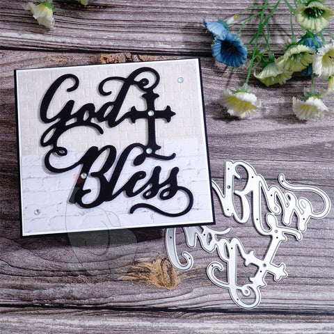 Inlovearts "God Bless" Word Cutting Dies