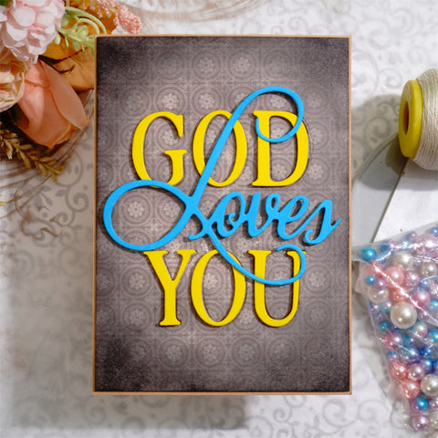 Inlovearts God Loves You Cutting Dies