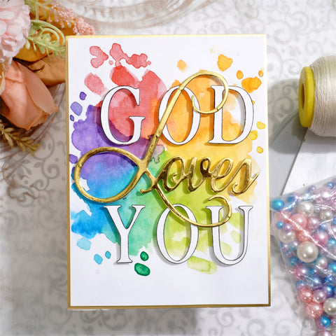 Inlovearts God Loves You Cutting Dies