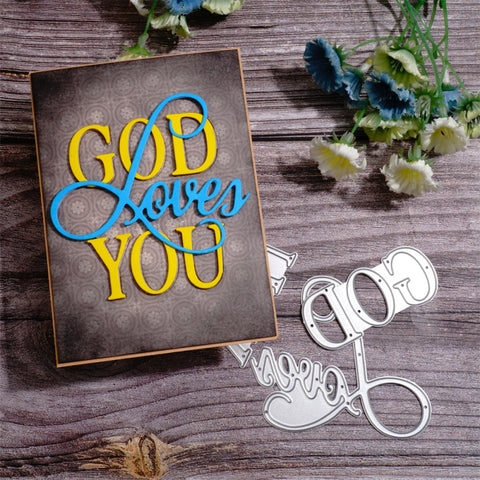 Inlovearts God Loves You Cutting Dies