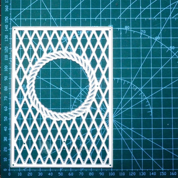 Inlovearts Grid Pattern Background Board Cutting Dies