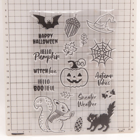Inlovearts Halloween Animals Die with Stamps Set