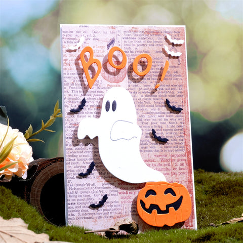 Inlovearts Halloween Boo Ghost Cutting Dies