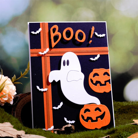 Inlovearts Halloween Boo Ghost Cutting Dies