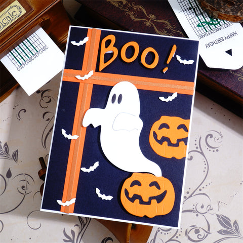 Inlovearts Halloween Boo Ghost Cutting Dies