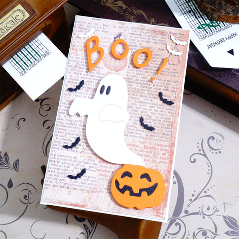 Inlovearts Halloween Boo Ghost Cutting Dies