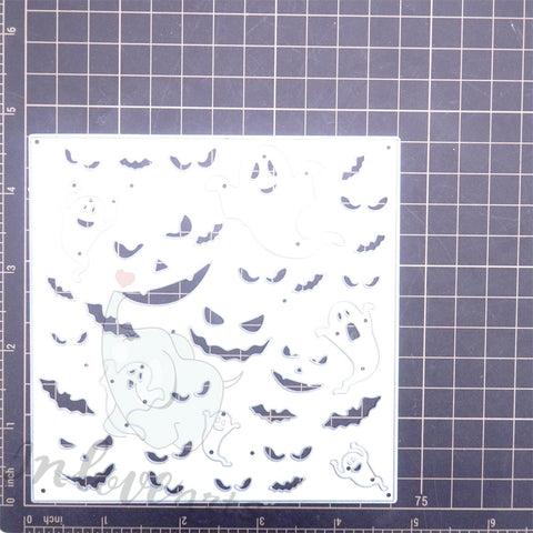 Inlovearts Halloween Ghost Background Board Cutting Dies