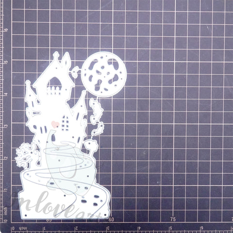 Inlovearts Halloween Night Castle Cutting Dies