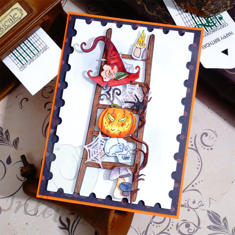 Inlovearts Halloween Style Shelf Cutting Dies