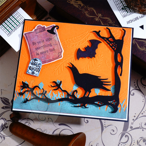 Inlovearts Halloween Theme Corner Border Cutting Dies