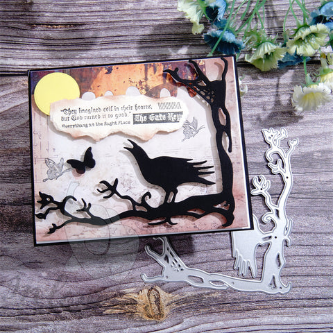 Inlovearts Halloween Theme Corner Border Cutting Dies