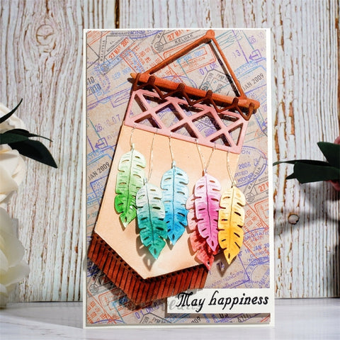 Inlovearts Hanging Cloth with Feather Cutting Dies