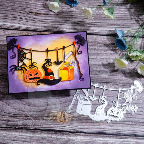 Inlovearts Hanging Halloween Decorations Cutting Dies