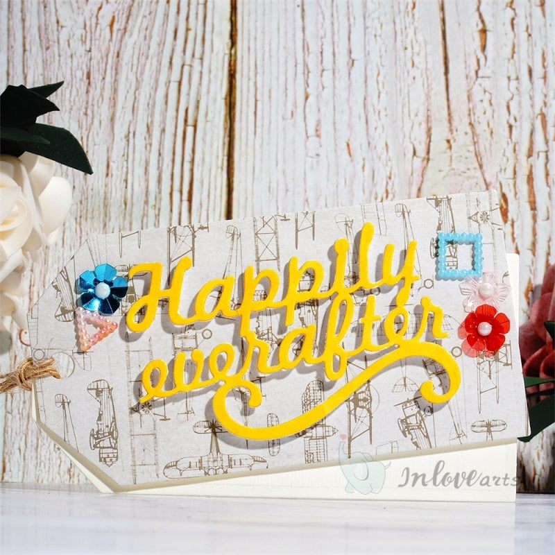 Inlovearts "Happily ever after" Word Cutting Dies