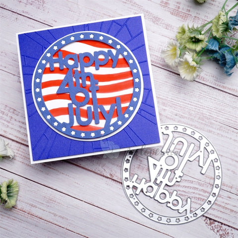 Inlovearts "Happy 4th of July" Frame Cutting Dies
