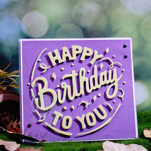 Inlovearts Happy Birthday Board Cutting Dies