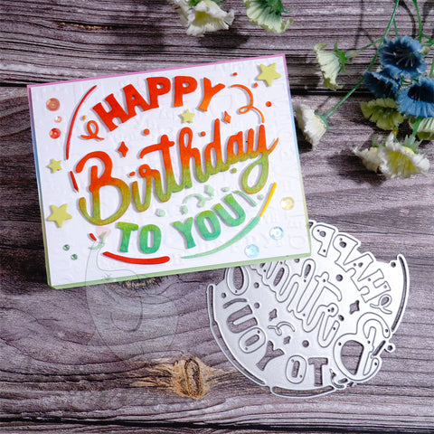 Inlovearts Happy Birthday Board Cutting Dies