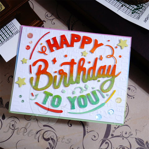 Inlovearts Happy Birthday Board Cutting Dies